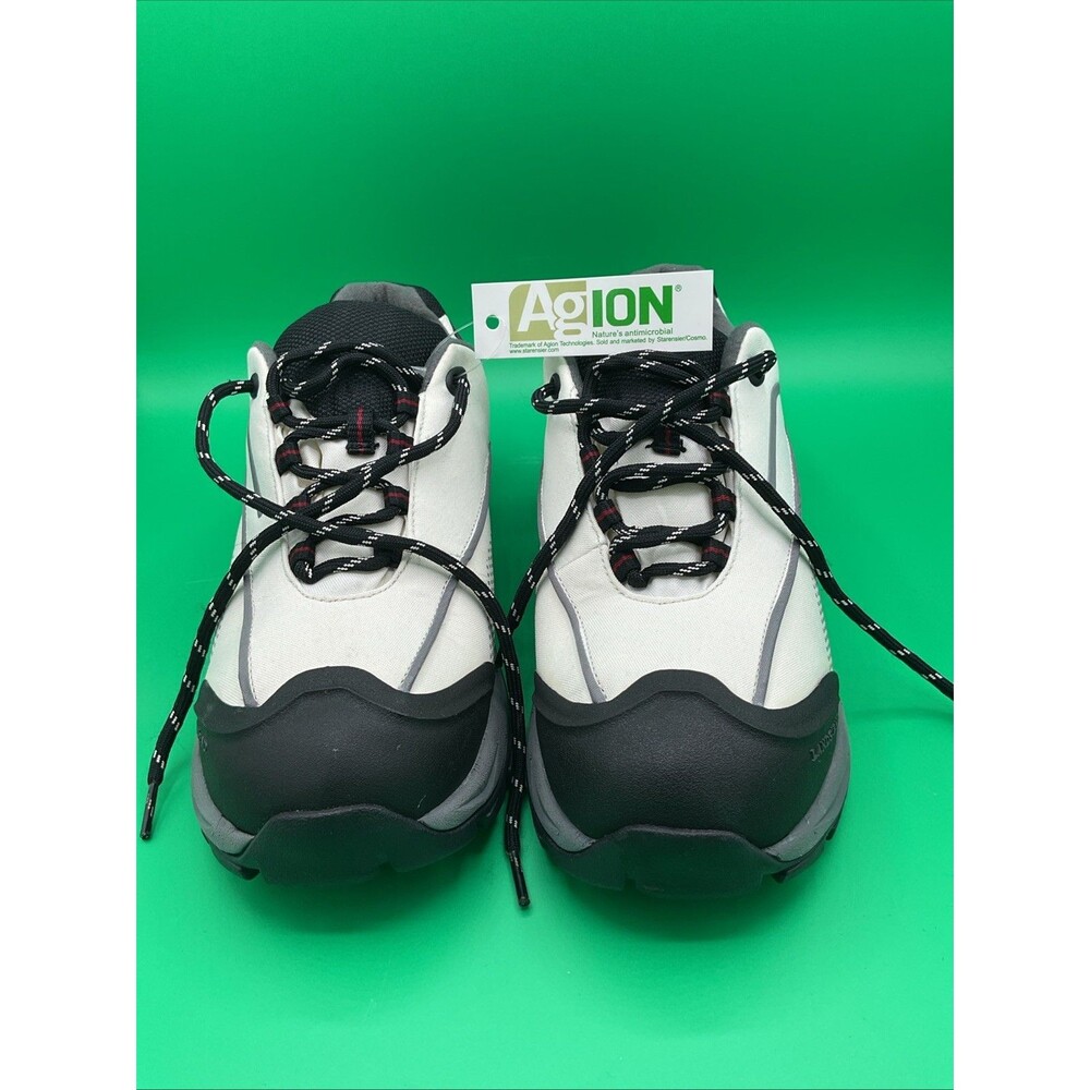 Women's white /black Hiking athletic shoes size WMS 10B.304947